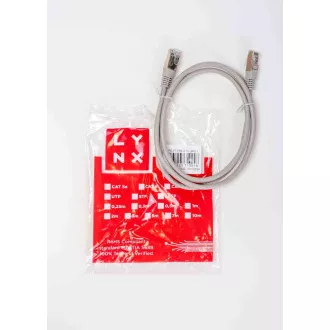 LYNX patch kabel Cat5E, FTP - 3m, sivi