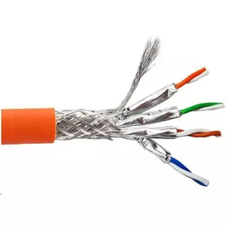 S/FTP kabel LEXI-Net, Cat6A, LS0H, B2ca-s1a, d0, a1, narančasti, 500m, zavojnica