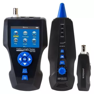 Tester LAN kabela TLCD8601S s LCD-om, koaksijalnim, Cat3/Cat5E/Cat6/Cat7, UTP/STP, USB, PoE, ping, sondom, anti-loop Tester LAN kabela TLCD8601S s LCD-om, koaksijalnim, Cat3/Cat5E/Cat6/Cat7, UTP/STP, USB, PoE, ping, sondom, anti-loop