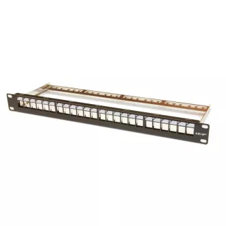 19" LEXI-Net 24-port modularni patch panel, crni 19" LEXI-Net 24-port modularni patch panel, crni