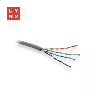 LYNX UTP kabel Cat5e, LSOH, potpuno bakreni, unutarnji, sivi, kutija 305 m