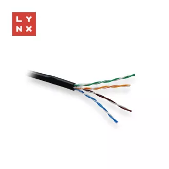 LYNX UTP kabel Cat5e, PE (FCA), potpuno bakreni, vanjski, crni, kutija 305 m LYNX UTP kabel Cat5e, PE (FCA), potpuno bakreni, vanjski, crni, kutija 305 m