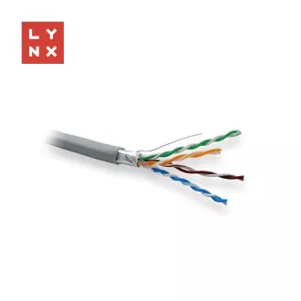 LYNX FTP kabel Cat5e, PVC, 0,5 mm, potpuno bakreni, za unutarnju upotrebu, sivi, kutija 305 m LYNX FTP kabel Cat5e, PVC, 0,5 mm, potpuno bakreni, za unutarnju upotrebu, sivi, kutija 305 m