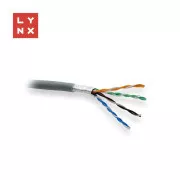LYNX FTP kabel, Cat5e, LSZH, 0,5 mm, potpuno bakreni, za unutarnju upotrebu, sivi, kutija 305 m