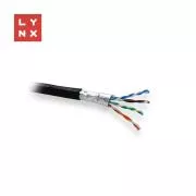 LYNX FTP kabel, Cat5e, PE (FCA), 0,5 mm, potpuno bakreni, vanjski, crni, kutija 305 m