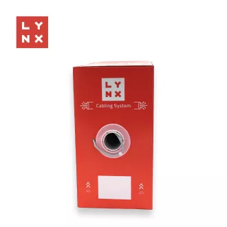 LYNX UTP kabel, Cat6, PVC (Eca), potpuno bakreni, unutarnji, sivi, kutija 305 m
