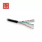 LYNX UTP kabel, Cat6, PE (FCA), potpuno bakreni, vanjski, crni, kutija 305 m
