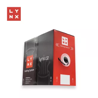 LYNX UTP kabel, Cat6, PE (FCA), potpuno bakreni, vanjski, crni, kutija 305 m