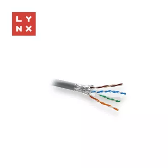 LYNX FTP kabel, Cat6, PVC (Eca), potpuno bakreni, za unutarnju upotrebu, sivi, kolut 305 m