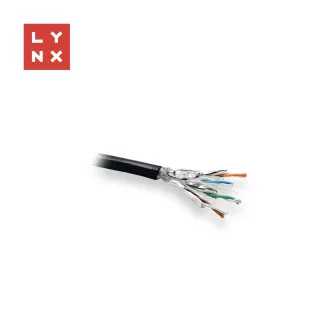LYNX SFTP kabel, Cat6a, PE, potpuno bakreni, vanjski, crni, kolut 500 m LYNX SFTP kabel, Cat6a, PE, potpuno bakreni, vanjski, crni, kolut 500 m