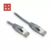 LYNX FTP patch kabel Cat5e PVC, CCA, 0,1 m, sivi (pakiranje sadrži 10 kom)