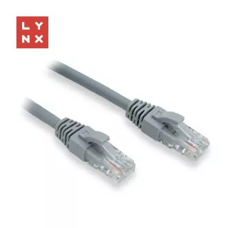 LYNX UTP patch kabel Cat6, PVC, 3m, sivi LYNX UTP patch kabel Cat6, PVC, 3m, sivi