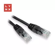 LYNX UTP patch kabel Cat5e, PVC, CCA, 0,3 m, crni (pakiranje sadrži 10 komada)