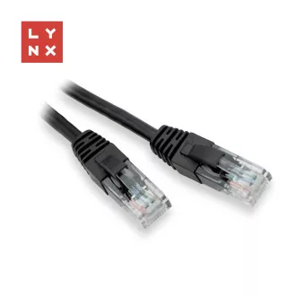 LYNX UTP patch kabel Cat5e, PVC, CCA, 10 m, crni