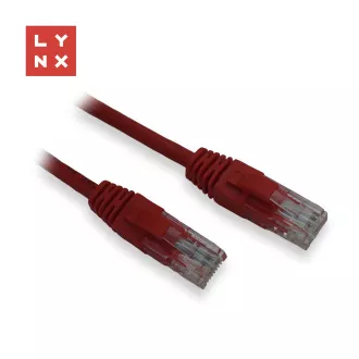 LYNX UTP patch kabel Cat5e, PVC, CCA, 3m, crveni