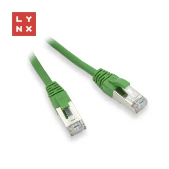 LYNX FTP patch kabel Cat5e PVC, CCA, 2 m, zeleni