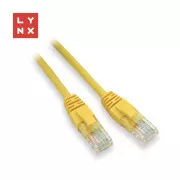LYNX UTP patch kabel Cat5e, PVC, CCA, 0,1 m, žuti (pakiranje sadrži 10 kom)