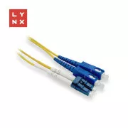 LYNX dupleksni patch kabel SM, OS2, LC/SC, 9/125µm, 0,5m