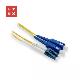 LYNX dupleksni patch kabel SM, OS2, LC/SC, 9/125µm, 1m