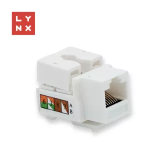 LYNX keystone UTP Cat5e, 90 stupnjeva, bijeli