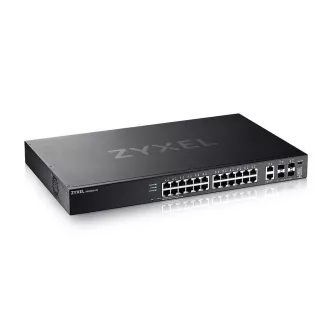 Zyxel XGS2220-30, L3 pristupni prekidač, 24x1G RJ45 2x10mG RJ45, 4x10G SFP+ veza, uklj. 1 god. NebulaFlex Pro