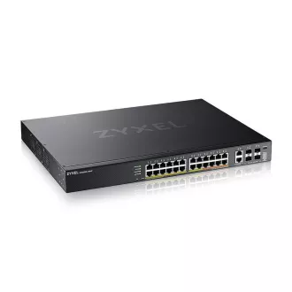 Zyxel XGS2220-30HP, L3 pristupni prekidač, 400W PoE, 16xPoE+/10xPoE++, 24x1G RJ45 2x10mG RJ45, 4x10G SFP+ Uplink, uklj