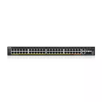 Zyxel XGS2220-54HP, L3 pristupni prekidač, 600W PoE, 40xPoE+/10xPoE++, 48x1G RJ45 2x10mG RJ45, 4x10G SFP+ Uplink, uklj