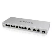 Zyxel XGS1250-12 v2, 12-portni gigabitni desktop preklopnik s web upravljanjem, 8 portova 1G + 3-portna MultiGig 1/2.5/5/10G + 1-portni SFP