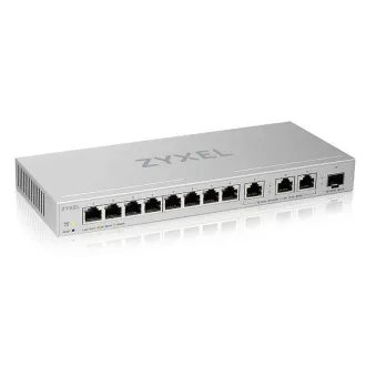 Zyxel XGS1250-12 v2, 12-portni gigabitni desktop preklopnik s web upravljanjem, 8 portova 1G + 3-portna MultiGig 1/2.5/5/10G + 1-portni SFP