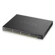 Zyxel XGS1935-52HP, 52 Port Lite-L3 Smart Managed PoE Switch, 48x Gigabit PoE i 4x 10G SFP+, hibridni način