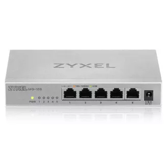 Zyxel XMG-105 5 portova 2, 5G + 1 SFP+ MultiGig neupravljani stolni prekidač