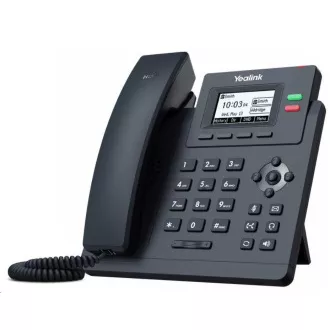 Yealink SIP-T31G IP telefon, 2.3" 132x64 grafički, 2x RJ45 10/100/1000, PoE, 2x SIP, s adapterom