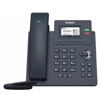 Yealink SIP-T31P IP telefon, 2.3" 132x64 grafička, 2x RJ45 10/100, PoE, 2x SIP, s adapterom Yealink SIP-T31P IP telefon, 2.3" 132x64 grafička, 2x RJ45 10/100, PoE, 2x SIP, s adapterom