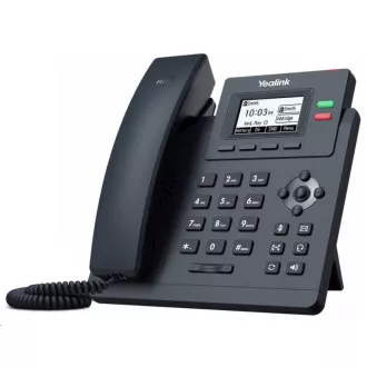 Yealink SIP-T31P IP telefon, 2.3" 132x64 grafička, 2x RJ45 10/100, PoE, 2x SIP, s adapterom Yealink SIP-T31P IP telefon, 2.3" 132x64 grafička, 2x RJ45 10/100, PoE, 2x SIP, s adapterom