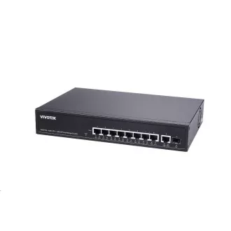 Vivotek PoE prekidač AW-GEL-105A-110, 8xGE PoE(802.3af/at/bt, PoE budžet 110W), 1xGbE RJ-45, 1xSFP 100M/1G utor