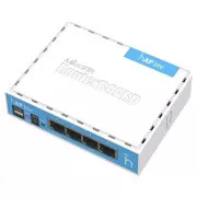 MikroTik hAP Lite (klasični), 650MHz CPU, 32MB RAM, 4x LAN, integrirani 2,4 GHz Wi-Fi, WPS, uklj. L4
