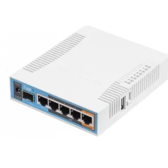 MikroTik hAP ac, 720MHz CPU, 128MB RAM, 5x LAN, 2.4+5GHz, Wi-Fi 802.11b/g/n/ac, SFP utor, uklj. L4