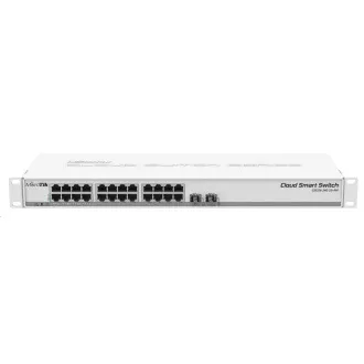 MikroTik Cloud Smart Switch CSS326-24G-2S+RM, 24 neblokirajuća gigabitna porta, 2xSFP+, Marvell DX switch čip, SwOS