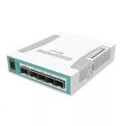 MikroTik Cloud Router Switch CRS106-1C-5S, 400MHz CPU, 128MB RAM, 1xGLAN/SFP, 5xSFP utor, uklj. L5 licenca