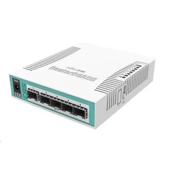 MikroTik Cloud Router Switch CRS106-1C-5S, 400MHz CPU, 128MB RAM, 1xGLAN/SFP, 5xSFP utor, uklj. L5 licenca