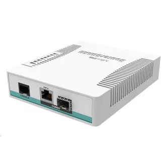 MikroTik Cloud Router Switch CRS106-1C-5S, 400MHz CPU, 128MB RAM, 1xGLAN/SFP, 5xSFP utor, uklj. L5 licenca