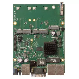 MikroTik RouterBOARD RBM33G, dvojezgreni 880MHz, 256MB DDR3, 3x GLAN, 2x mini-PCIe, 2xSIM utor, 1xM.2, USB, RS232, uklj. L4
