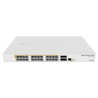 MikroTik Cloud Router Switch CRS328-24P-4S+RM, 800MHz CPU, 512MB RAM, 24xLAN, 4xSFP+ utor, uklj. L5