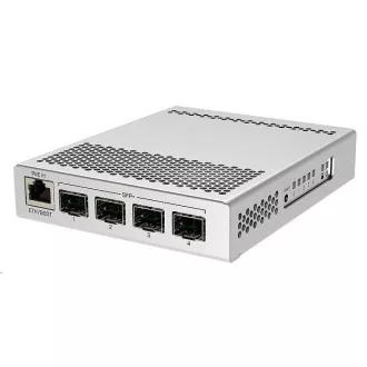 MikroTik Cloud Router Switch CRS305-1G-4S+IN, Dual Boot (SwitchOS, RouterOS), 800MHz, 512MB RAM, 4xSFP+, uklj