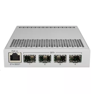 MikroTik Cloud Router Switch CRS305-1G-4S+IN, Dual Boot (SwitchOS, RouterOS), 800MHz, 512MB RAM, 4xSFP+, uklj