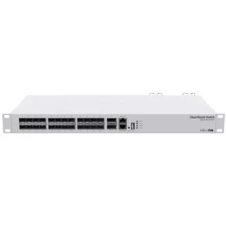 MikroTik Cloud Router Switch CRS326-24S+2Q+RM, 650MHz CPU, 64MB, 1x10/100, 24x10G, 2x40G, USB uklj. L5 MikroTik Cloud Router Switch CRS326-24S+2Q+RM, 650MHz CPU, 64MB, 1x10/100, 24x10G, 2x40G, USB uklj. L5