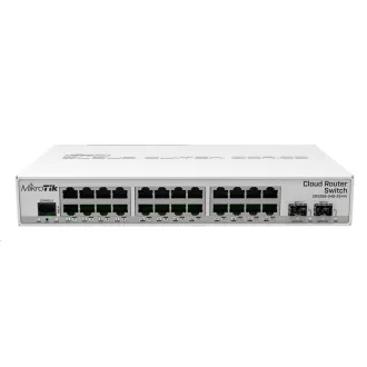 MikroTik Cloud Router Switch CRS326-24G-2S+IN, 800MHz CPU, 512MB RAM, 24xLAN, 2x SFP+, uklj. L5 licenca