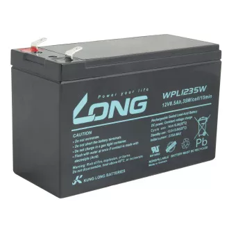 LONG baterija 12V 8.5Ah F2 HighRate LongLife 9 godina (WPL1235W)