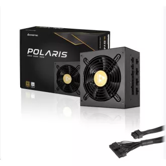 CHIEFTEC PSU Polaris Series, PPS-650FC, 650W, ATX-12V V.2.4, PS2, 12cm ventilator, Active PFC, Modular, 80+ Gold