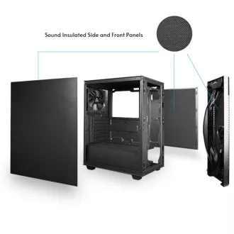 CHIEFTEC kućište AS-01B-OP, mini-ITX, crno, bez napajanja